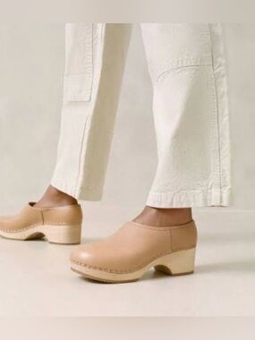 Loeffler Randall Tan Leather “Lauren” Clogs